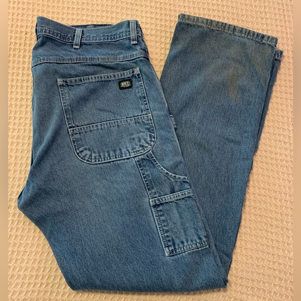 Key Relaxed Fit Carpenter Jeans - 36x34 working man’s jeans